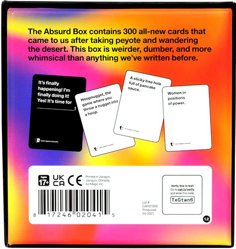 cards against humanity metal box|Cards Against Humanity deck list.